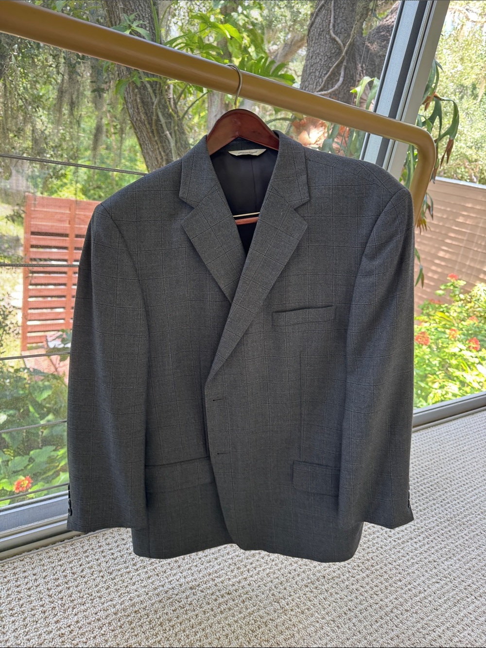 Pronto Uomo Charcoal Glen Plaid Blazer